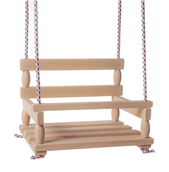 Balançoire en bois naturel 38x30cm capacité 80kg en sac