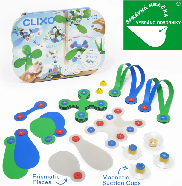 Jeu de construction Clixo pour fenêtres 24 pièces