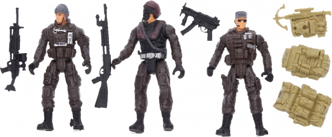 Ensemble de figurines de soldats avec accessoires