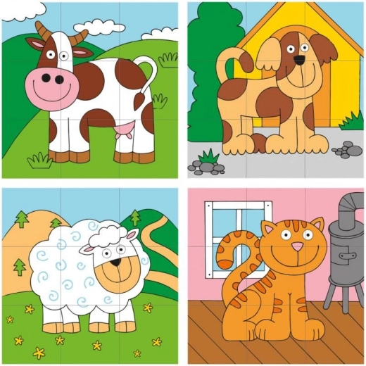 Illustration colorée d’animaux