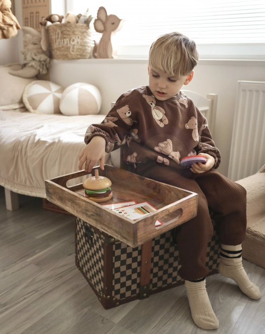 Restaurant de burgers en bois WOOPIE GREEN pour enfants