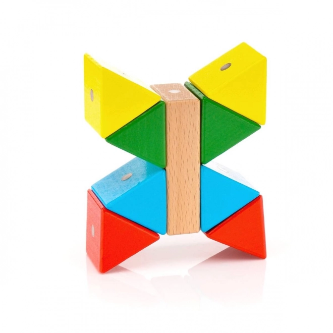 Blocs magnétiques en bois WABI 40 pièces
