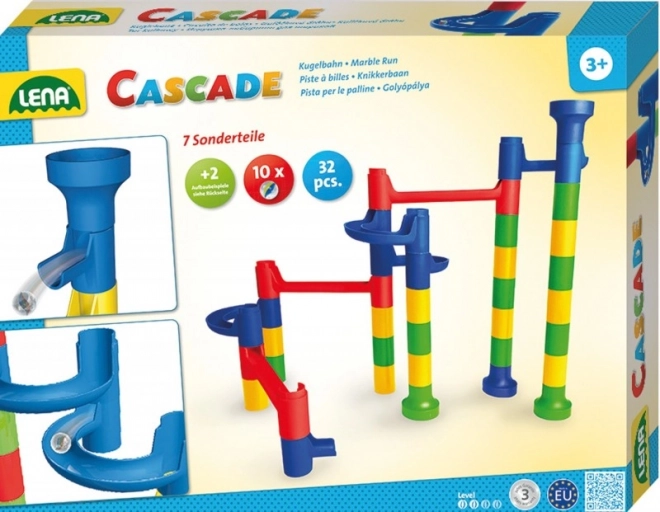 Piste de billes colorée pour enfants