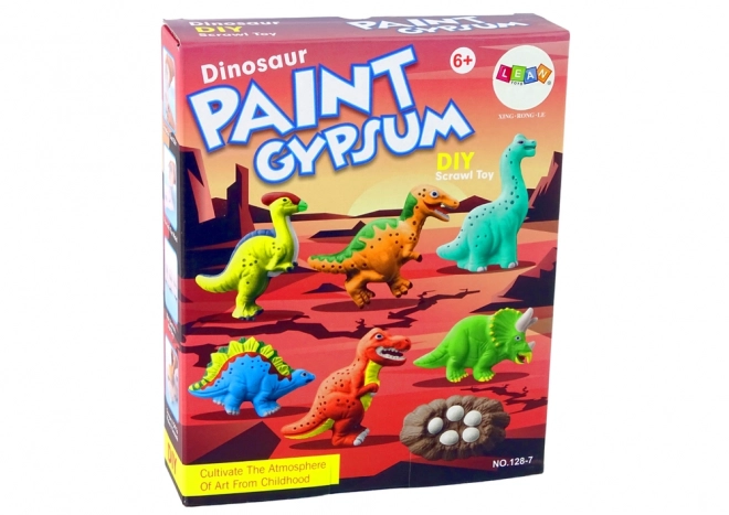 Kit de moulage en plâtre DIY Peinture de dinosaures