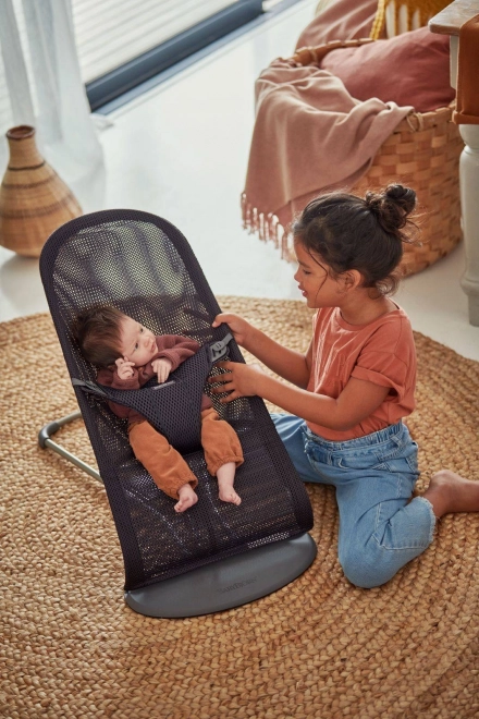 BABYBJÖRN - Transat BLISS MESH - Rose Perle – Anthracite
