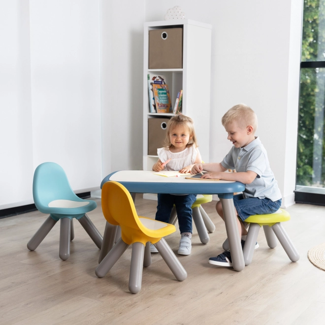 Chaise enfant bleue
