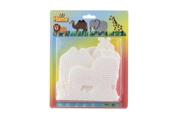 Supports pour Perles à Repasser Animaux – Éléphant, Girafe, Lion et Chameau