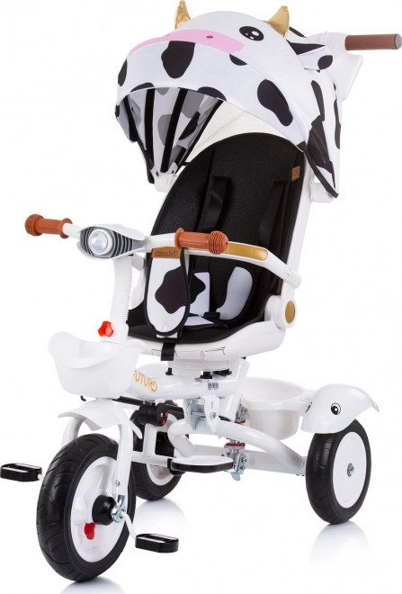 CHIPOLINO Tricycle avec toit Futuro 2-en-1 Cow