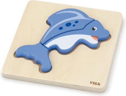 Puzzle à encastrer en bois dauphin VIGA