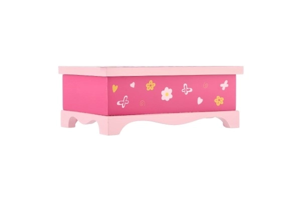Cabinet à bijoux Princess miroir bois 17x7x11,5cm en boîte