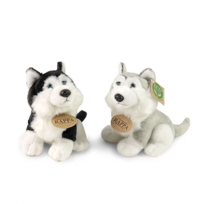 Chien husky en peluche 16 cm ÉCOLOGIQUE
