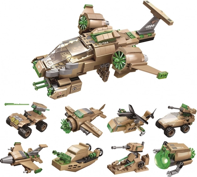 Kit de construction Qman Avion militaire 1804