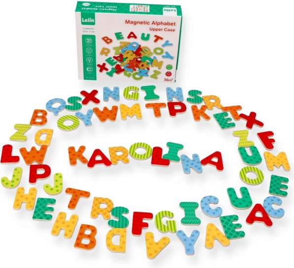 Nouvel alphabet magnétique - lettres en bois