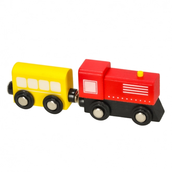 Ensemble de train en bois 50 pièces