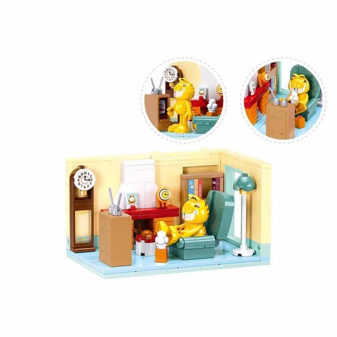 Construction Sluban Garfield dans le salon