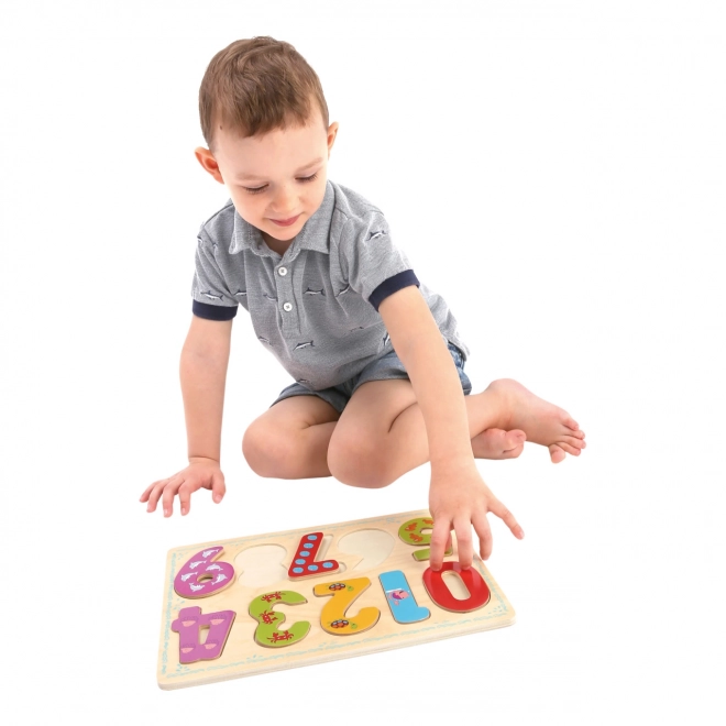 Puzzle de comptage en bois Bino Jouets