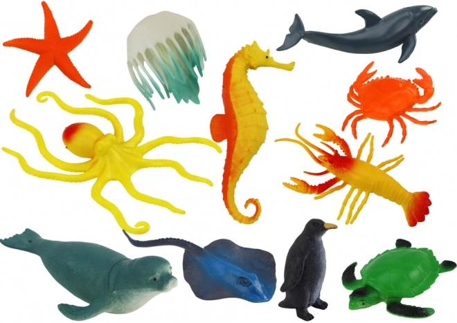 Ensemble de figurines sous-marines d'animaux marins, 12 pièces