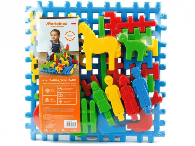 Marioinex Ensemble de Construction Mini Ferme Gaufrette