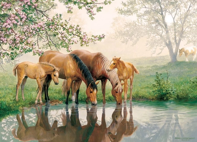 COBBLE HILL Puzzle familial Chevaux 350 pièces
