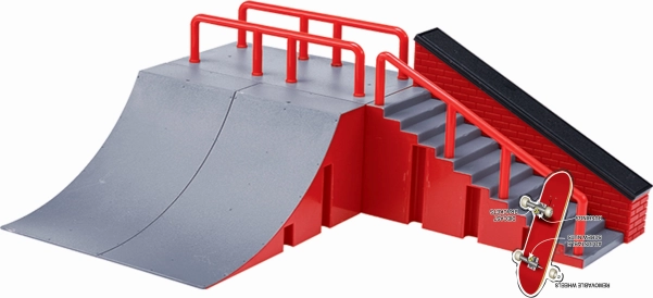 Ensemble de Fingerboard avec rampe et escaliers