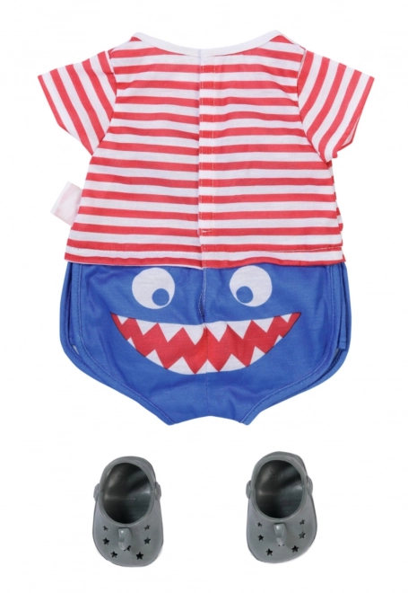BABY born pyjama et chaussons, bleus, 43 cm