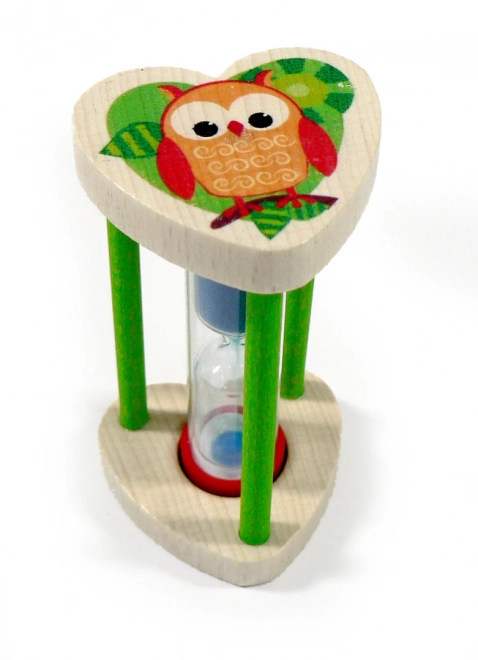 Sablier Hibou pour mesurer le temps de brossage des dents