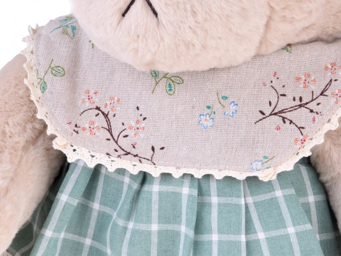 Robe vintage avec dentelle et col fleuri