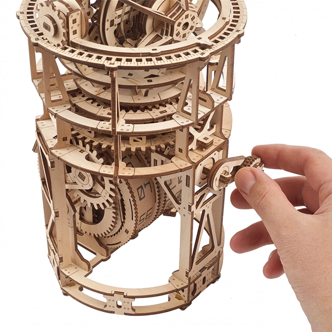 Ugears modèle mécanique en bois mécanisme d'horloge avec tourbillon