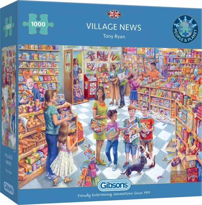 Puzzle GIBSONS Nouvelles du village 1000 pièces
