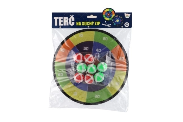 Cible réversible avec velcro et balles