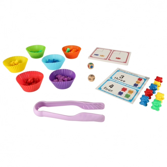 Jeu éducatif Montessori apprends à compter 61 pièces - Ours