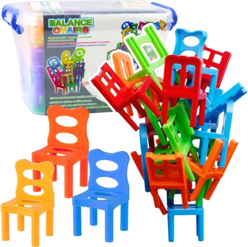 Jeu d’adresse Chaises en équilibre 48 pièces