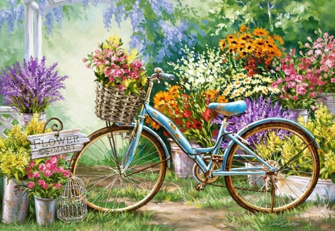 Puzzle 1000 pièces Marché aux fleurs