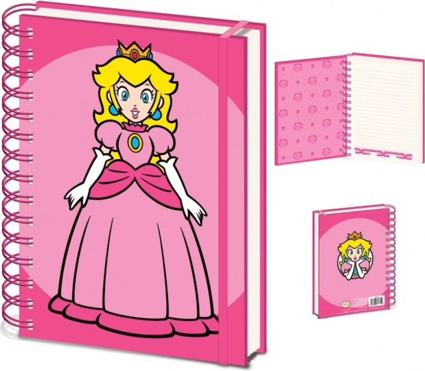 Bloc à spirale A5 avec motif PRINCESS PEACH – SUPER MARIO