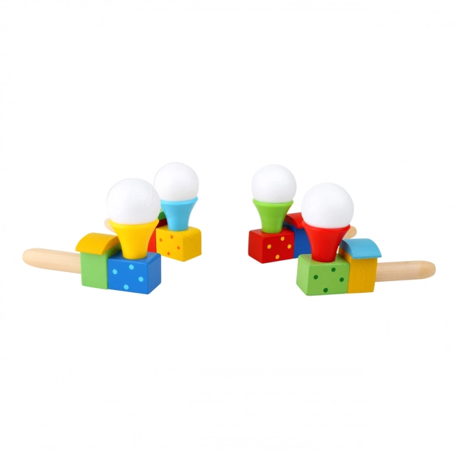 Petite Voie Ballon Soufflant en Bois 1 pc