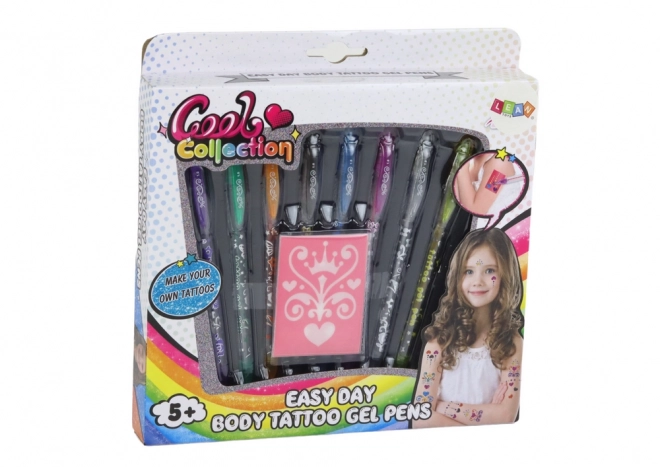 Ensemble de stylos scintillants pour tatouage 8 pcs Modèles 4 pcs.