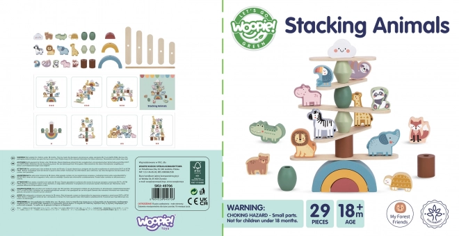 Woopie animaux en bois empilables