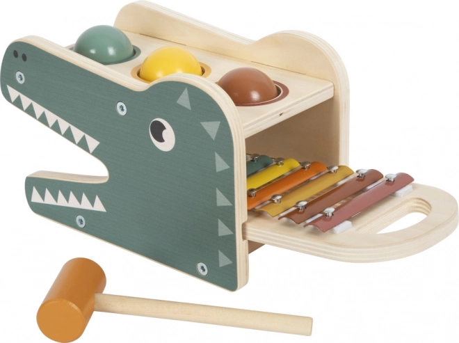 Petit Pied Xylophone et Jeu de Martelage 2 en 1 « Safari »