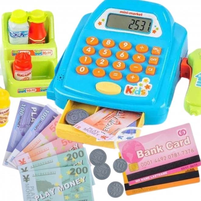 Caisse enregistreuse pour enfants Woopie avec étagère et accessoires