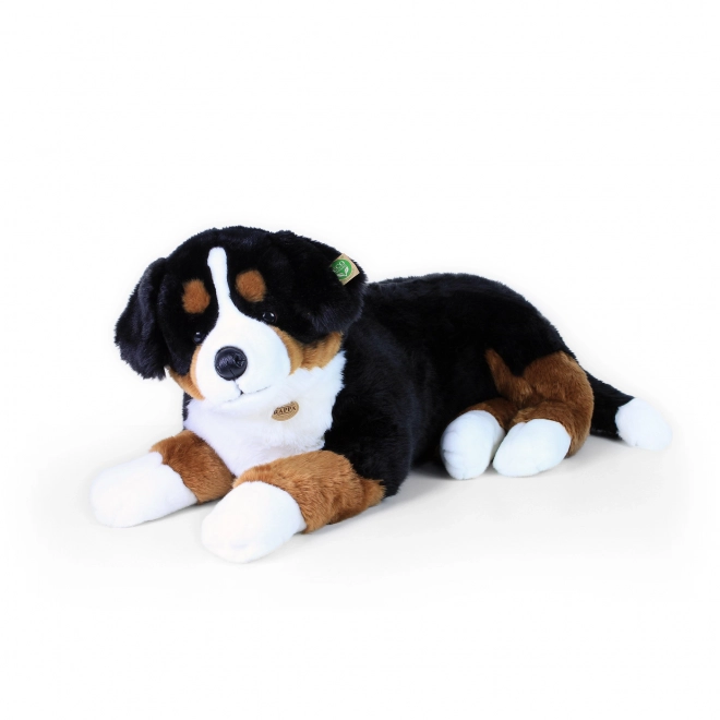 Grand chien en peluche bouvier bernois couché 89 cm ÉCOLOGIQUE