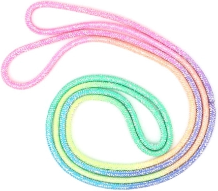 Corde arc-en-ciel douce et élastique