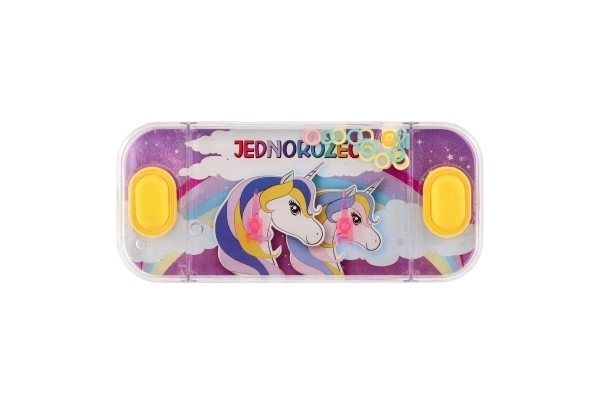 Jeu d'eau casse-tête 15,5x7cm plastique licorne 4 types 24pcs en boîte