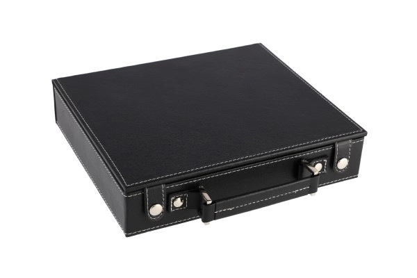 Ensemble de poker 100 pièces + cartes + dés dans une mallette en boîte 28x25x8cm