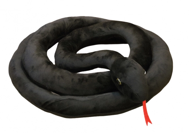Mascotte en peluche serpent noir 110 cm