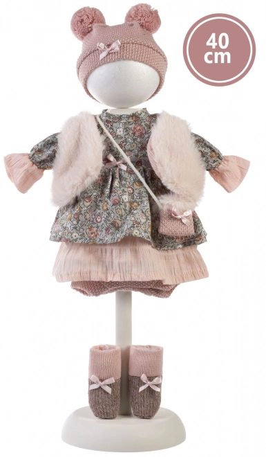 Llorens 540C CARLA - poupée réaliste avec corps en tissu doux - 40 cm
