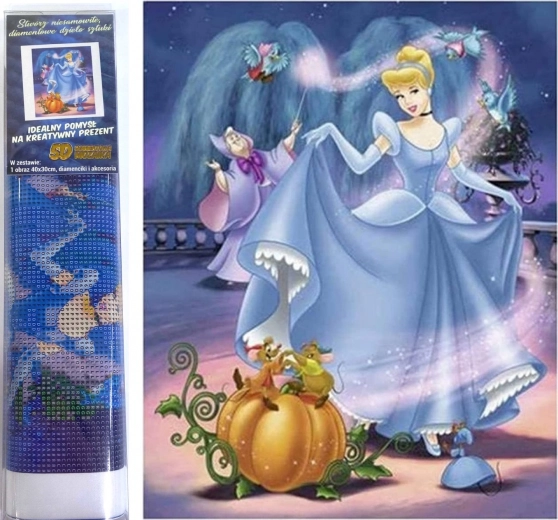 Peinture diamant Cendrillon 30 × 40 cm