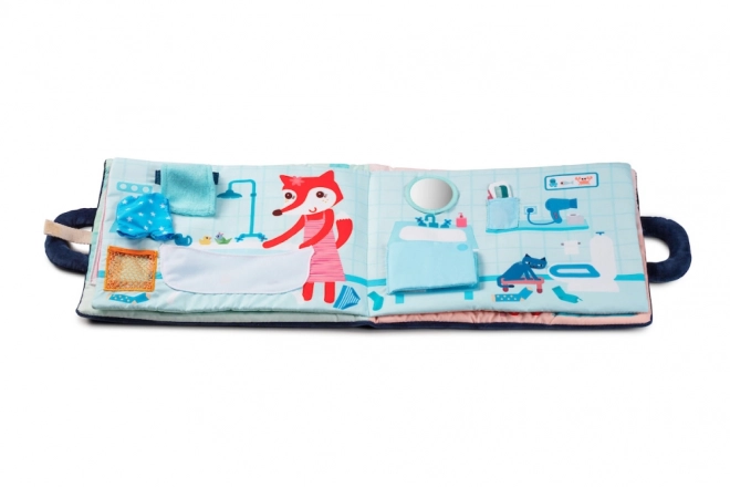 Lilliputiens - livre textile éducatif - Bonne nuit renard Alice