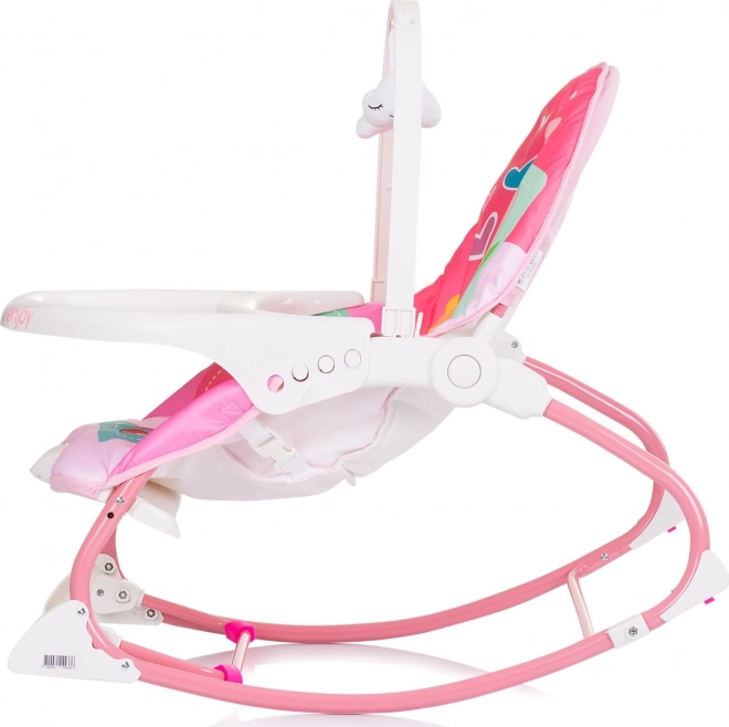 Fauteuil à bascule pour enfant Enjoy rose