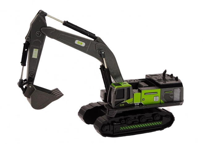 Excavatrice à Chenilles Métallique 1:55 Noir-Vert