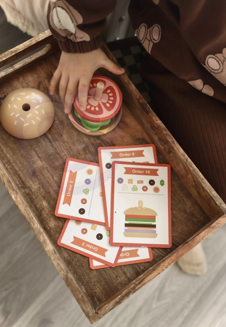 Restaurant de burgers en bois WOOPIE GREEN pour enfants